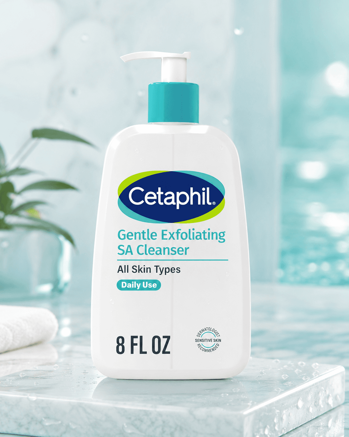 Cetaphil Gentle Exfoliating SA Cleanser, Foaming Gel Cleanser