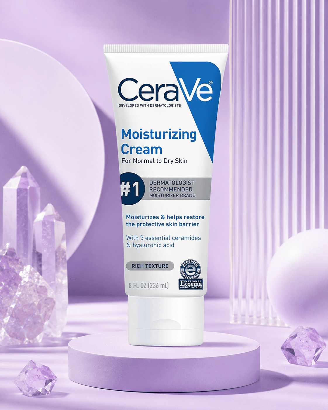 CeraVe Moisturizing Cream, Face Body Moisturizer